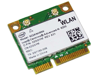 Dell Intel Centrino Advanced-N 6200 Mini PCI Wireless Network Card for Latitude E4310 E6410 Studio 1458 Laptops - 2GGYM