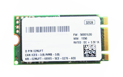 2MJFT - Dell 32GB SATA 6Gb/s M.2 2242 SSD