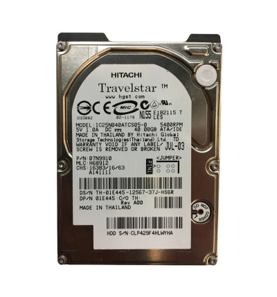 Dell 40GB 5400RPM ATA 100 2.5 8MB Cache Hard Drive for ProLiant DL360p Gen8 servers