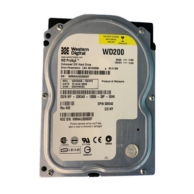02K043 - Dell 20GB 5400RPM IDE ATA-100 3.5" HDD