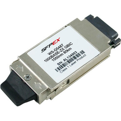 WS-G5487-LL - Cisco 1Gbps 1000Base-ZX Single-Mode Fiber 70km GBIC Transceiver