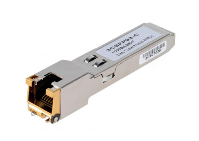 Cisco 1Gbps 1000Base-T Copper SFP Transceiver Module for 100M 1310Nm Rj-45 Connector - 3CSFP93-C-RF - Network Equipment