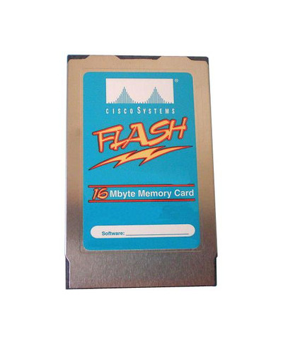 Cisco 16Mb Pcmcia Flash Memory Card for Supervisor III, compatible with MEM-S3-FLC16M-APP, for Cisco routers