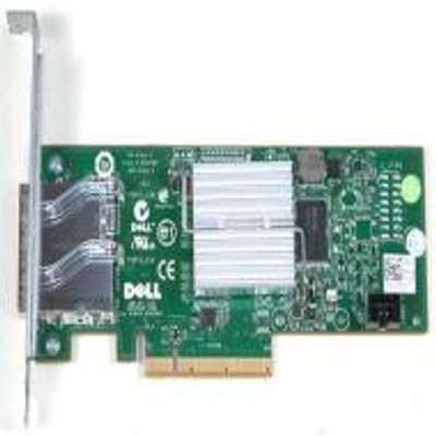 403-BBGC - Dell 6GB Dual Port (External) PCI-Express SAS Non-RAID Host Bus Adapter with Standard BRackE