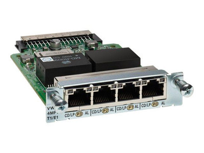 VWIC3-4MFT-T1/E1= - Cisco 4-Port T1/E1 Voice/WAN Interface Card