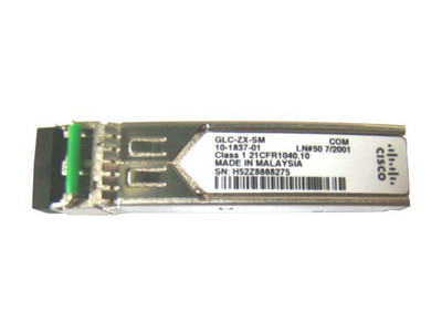 GLC-ZX-SM-C= - Cisco 1Gbps 1000Base-ZX 70km 1550nm LC SFP Transceiver