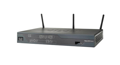 Cisco 888 G.Shdsl Sec Router with ISDN B/U and Adv IP Services, refurbished, for secure network connectivity