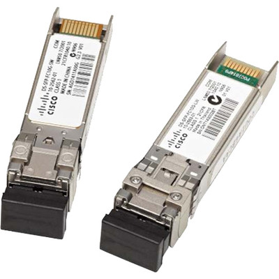 Cisco 10Gbps Short Wave Fiber Channel SFP+ Transceiver Module for Multi-mode Fiber, 300m 850nm, Duplex LC Connector.