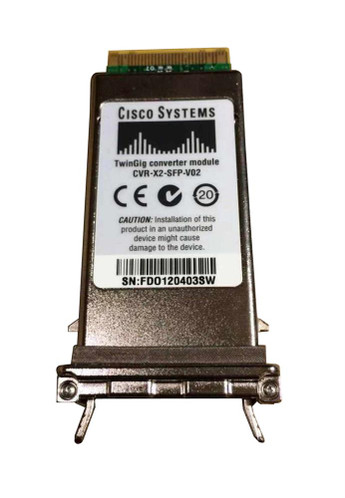 Cisco Twingig Gigabit En 1000Base Dual Port Converter Module CVR-X2-SFP-V02= for high-speed networking applications
