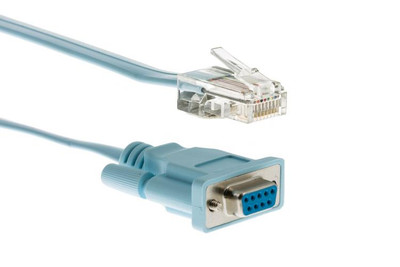 Cisco Console Cable 6Ft with RJ45 and DB9F for CAB-CONSOLE-RJ45, compatible with Cisco devices, networking accessories