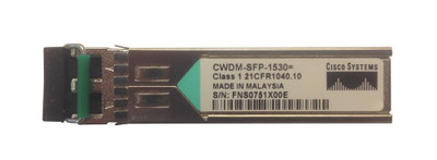 CWDM-SFP-1530 - Cisco 1Gbps 1000Base-CWDM 80km 1530nm Duplex LC SFP Transceiver