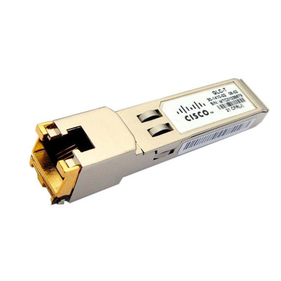 Cisco 1Gbps 1000Base-T Copper SFP Transceiver Module for RJ-45 Connector, 100m Range - Compatible with Cisco devices