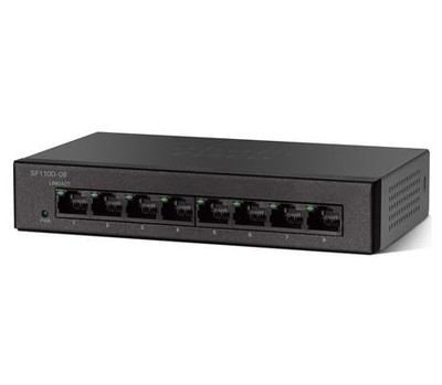 Cisco SF110D-08P 8-Port 10/100 PoE Desktop Switch for Small Business Networking