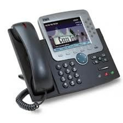 Cisco Unified IP Phone 7975, CP-7975G-U, VoIP phone for office communication, sleek design for professional use