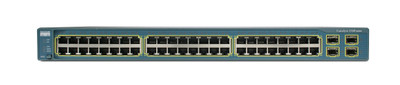 Cisco Catalyst Switch 3560 48 10/100/1000T + 4 Sfp + Ipb, refurbished, for networking setups