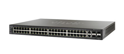 Cisco SF500-48P Small Business Switch 48 RJ-45 PoE Ports Layer 2 Manageable Rack-mountable with 2 Gigabit SFP - Ideal