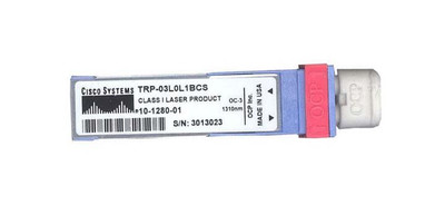 Cisco TRP-03L0L1BCS-RF Fiber Optic SFP Transceiver Module for OC-3/STM-1, 1310nm wavelength.