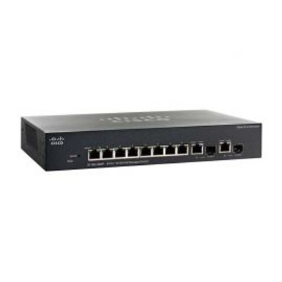 SF302-08MP - Cisco 8-Ports Fast Ethernet + 2-Port Gigabit Ethernet Switch