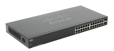 Cisco SG110-24-RF 24-Port Gigabit Switch + 2 Mini Gbic Ports 1U - Ideal for Small Business Networks