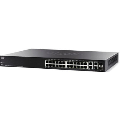 SF300-24PP-RF - Cisco 24-Port PoE Managed Layer 3 Network Switch