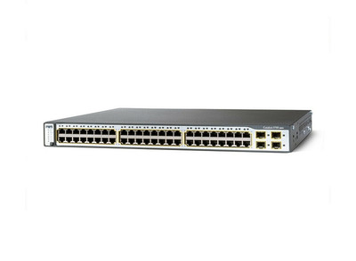 WS-C3750G-48PS-S-RF - Cisco Catalyst Switch 3750 48 10/100/1000T Poe + 4 Sfp + Ipb Image