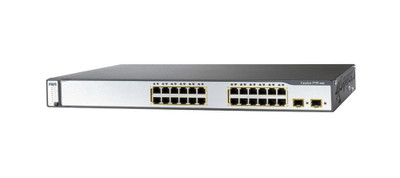 Cisco Catalyst 3750 24-Port RJ-45 Rack-mountable Switch with 2x SFP Ports - WS-C3750-24TS-S= - Managed Network Switch