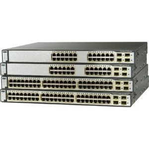 Cisco Catalyst Switch 3560 24 10/100/1000T + 4 Sfp + Ips, refurbished, for network infrastructure