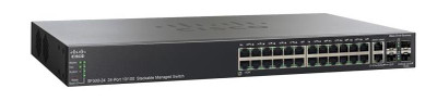SF500-24P-RF - Cisco 24-Port PoE 10/100 4x SFP Layer 2 Network Switch