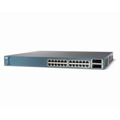 WS-C3560E-24TD-E - Cisco Catalyst 3560E 24-Ports 10/100/1000+2 10GE(X2) 265W IPS Switch