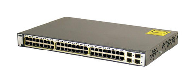 Cisco Catalyst 3750 48-Port 10/100 RJ-45 Managed Switch for Networking Servers