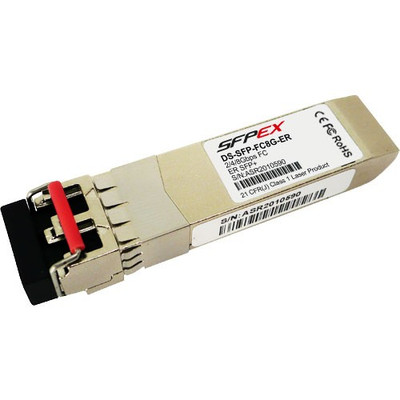 DS-SFP-FC8G-ER - Cisco 8Gbps Fibre Channel Single-mode Fiber 40km 1550nm Duplex LC Connector SFP+ Transceiver Module with DOM