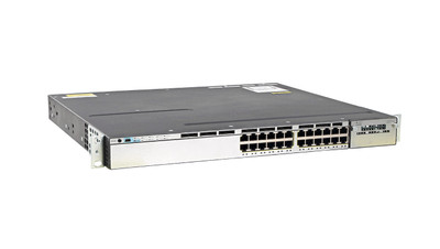 WS-C3750X-24P-L-RF - Cisco Catalyst 3750X-24P Switch Layer 3 - 24 X 10/100/1000 Ethernet Poe+ Ports - Lan Base - Managed - Stackable