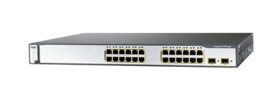 Cisco Catalyst 3750V2 24-Port Ethernet Switch with 2 SFP Ports - WS-C3750V2-24PS-S - Rack Mountable Cisco Catalyst 3750V2 24-Port Ethernet Switch with 2 SFP Ports - WS-C3750V2-24PS-S - Rack Mountable