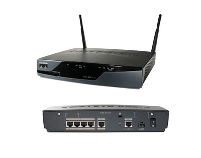 CISCO857W-G-J-K9-RF - Cisco 802.11b/g 2.4GHz 4-Port Integrated Services Router