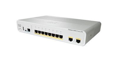 Cisco Catalyst 2960Cpd Switch 8 Fe 2 X 1G Uplink Lan Base, WS-C2960CPD-8TT-L-RF, for network connectivity