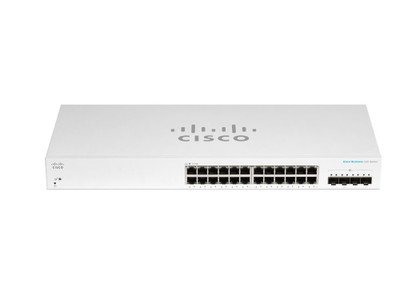 Cisco CBS220-24T-4X-RF 24 10/100/1000 Ports 4 10G Sfp+ Ethernet Switch for High-Speed Networking