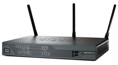 Cisco 867 ADSL2/2+ Annex A Sec Router 802.11N FCC Comp - Compatible with Cisco routers - Small size design