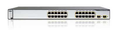 Cisco Catalyst 3750 24-Port PoE Switch WS-C3750-24PS-S Rack-mountable RJ-45 2x SFP Ports