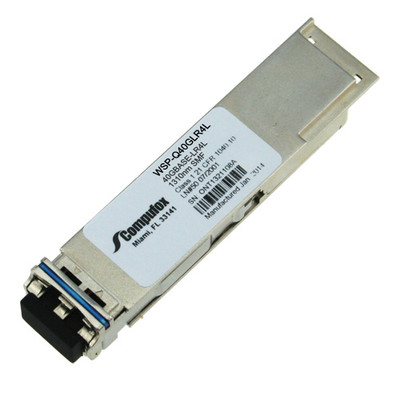 WSP-Q40GLR4L= - Cisco 40Gbps 40GBase-LR4L Single-mode Fiber 2km 1310nm Duplex LC Connector QSFP+ Transceiver Module (New)