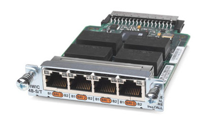 HWIC-4B-S/T= - Cisco 4 Port ISDN BRI High-Speed WAN Interface Card