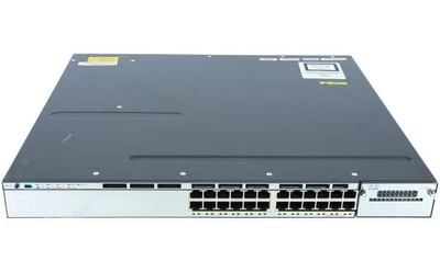 Cisco Catalyst 3750-X 24-Port PoE+ Ethernet Switch, WS-C3750X-24P-E, Rack-mountable, Layer2, USB Manageable