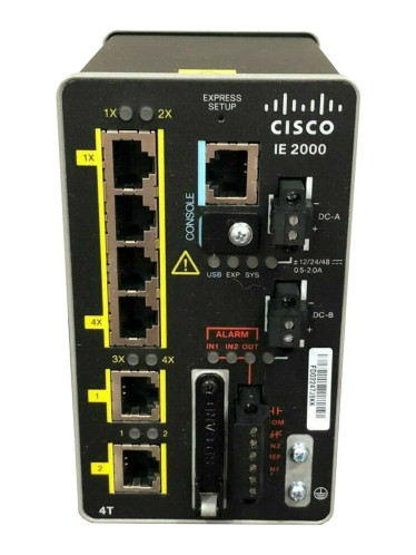 Cisco IE-2000-4T-B 6-Ports RJ-45 10/100Base-TX USB Layer2 Switch - Ideal for network management in industrial settings