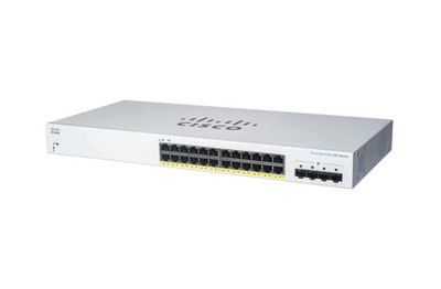 Cisco CBS220-24FP-4G-RF 24 Port Gigabit Switch with 382W Power Budget and 4 SFP Ports for Network Infrastructure