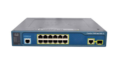 Cisco Catalyst Switch 3560 Compact 12 Port 10/100 Poe + 1 T/Sfp Ip Base - Wall Mountable for Small Offices