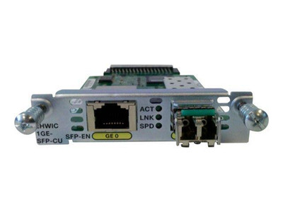Cisco EHWIC-1GE-SFP-CU Enhanced HWIC Dual Mode 1-Port SFP/Copper Module for Cisco Routers