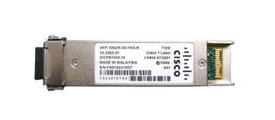 Cisco XFP-10GZR-OC192LR Transceiver Module for 10Gbps OC-192/STM-64 LR-2 Single-Mode Fiber, 80km, 1550nm, Duplex LC