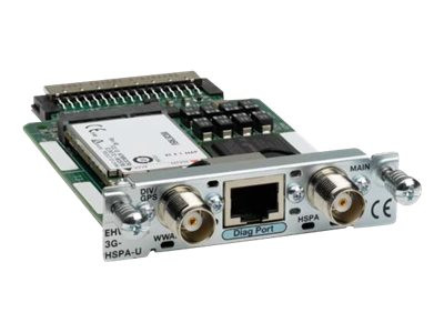 EHWIC-3G-HSPA-U= - Cisco 3G HSPA 1-Port RJ-45 2-TNC WAN Interface Card