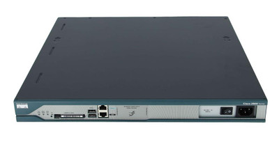 Cisco 2811 with AC+PoE, 2 FE, 4 HWICs, 2 PVDMs, 1 NME, 2 AIMs, IP Base, 128F/512D - Networking Router Mounted