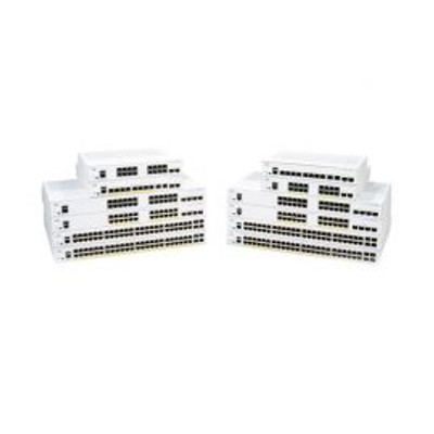 Cisco Business 350 Switch 24 10/100/1000 Ports 4 10 Gigabit SFP+ Rack-Mountable - Compatible with server racks