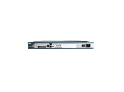 Cisco 2811 Bundle Hwic-1Adsl-M Sp Svcs 128F/512D router mounted in a server rack